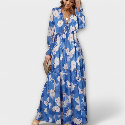 Juno - Elegante Vestido Maxi Floral
