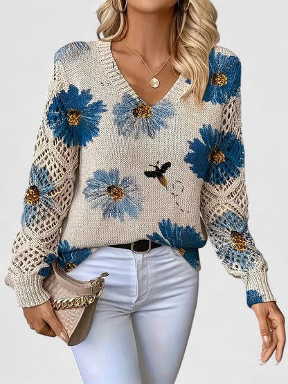 CHARLIE – SUÉTER DE PUNTO CON ENCANTO FLORAL