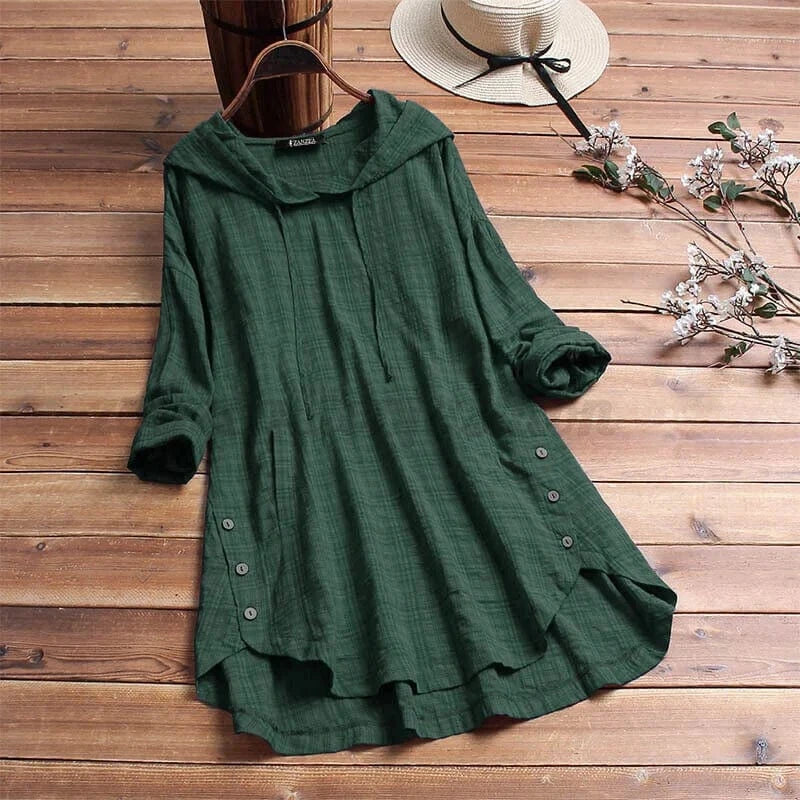 JESSICA – VESTIDO TÚNICA CON CAPUCHA BOHO