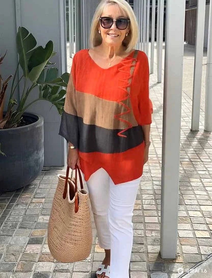 Tahlira - Top Casual de Manga Larga y Corte Suelto