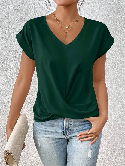 T-Shirt Casual V-Neck Sanne