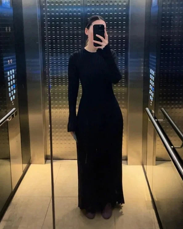 Sara - Nuevo Vestido Midi de Punto