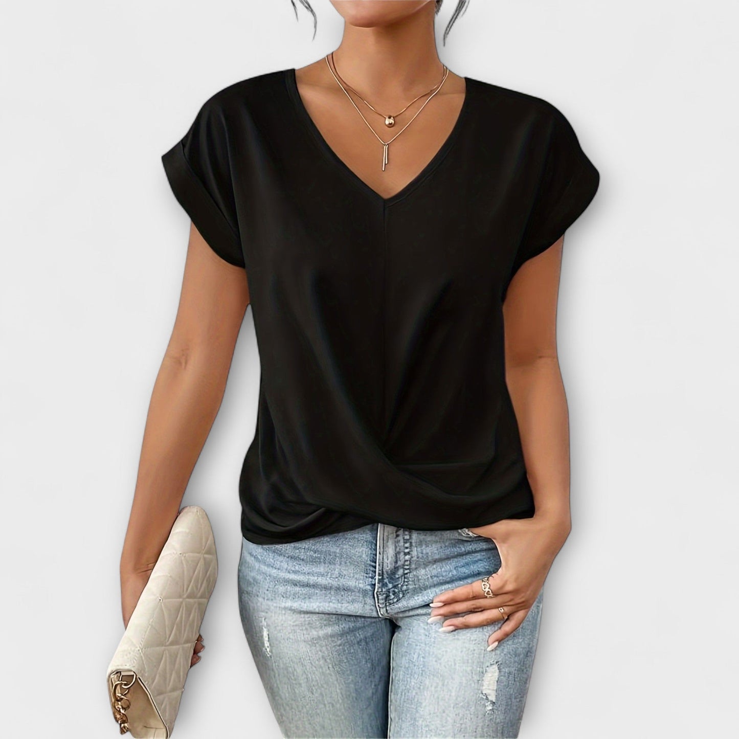 Carlinda | Top Elegante con Escote en V