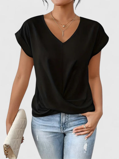 Mahrianne | Top V-Cuello Cómodo