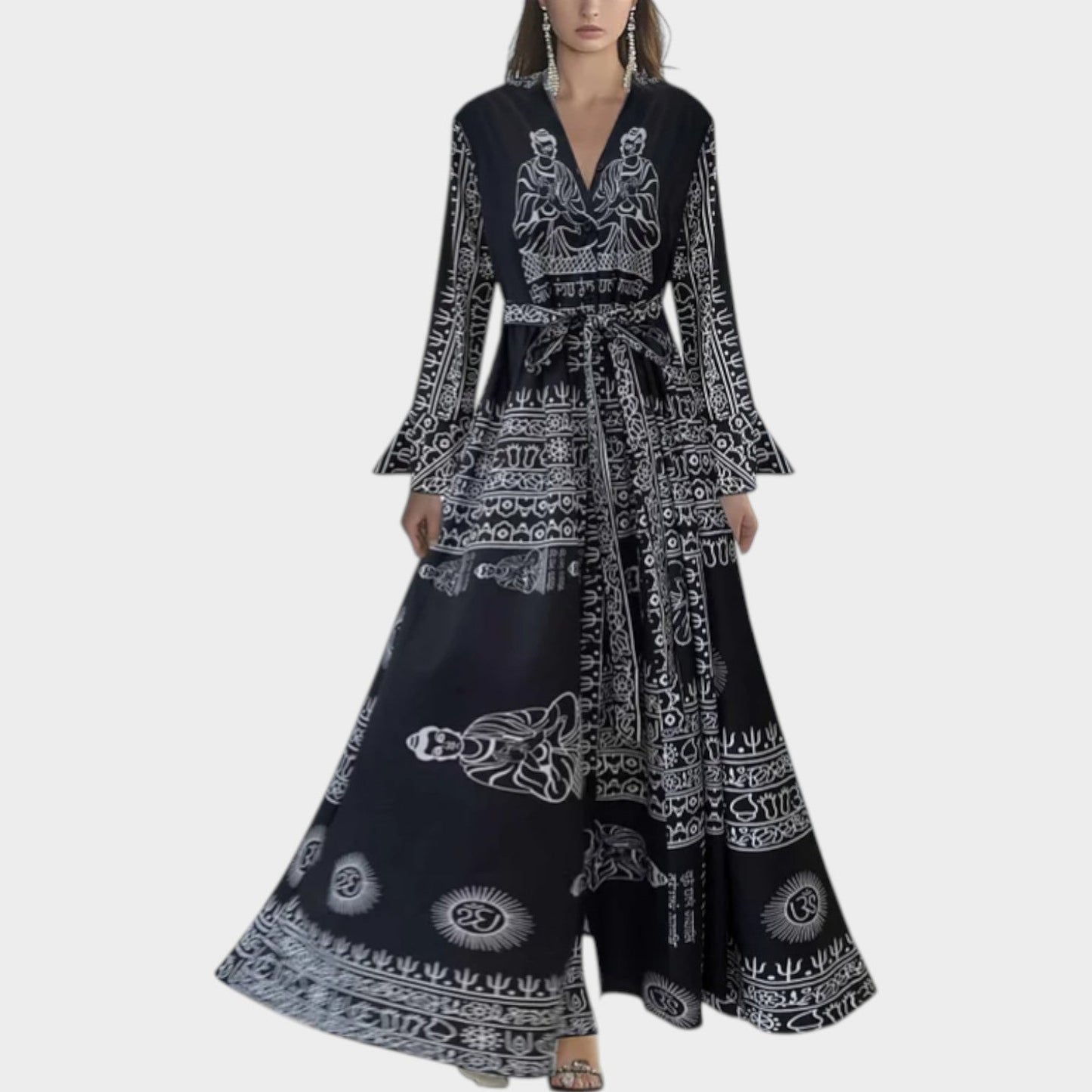 Vestido Maxi en Chiffon Floral