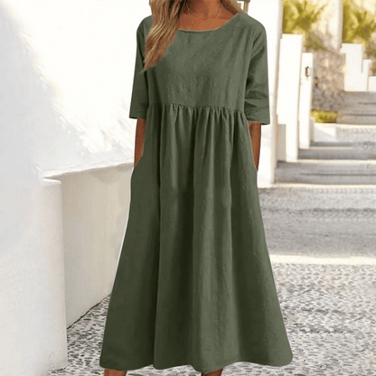 Caitlin | Vestido Hecho a Mano con Cubierta para el Abdomen