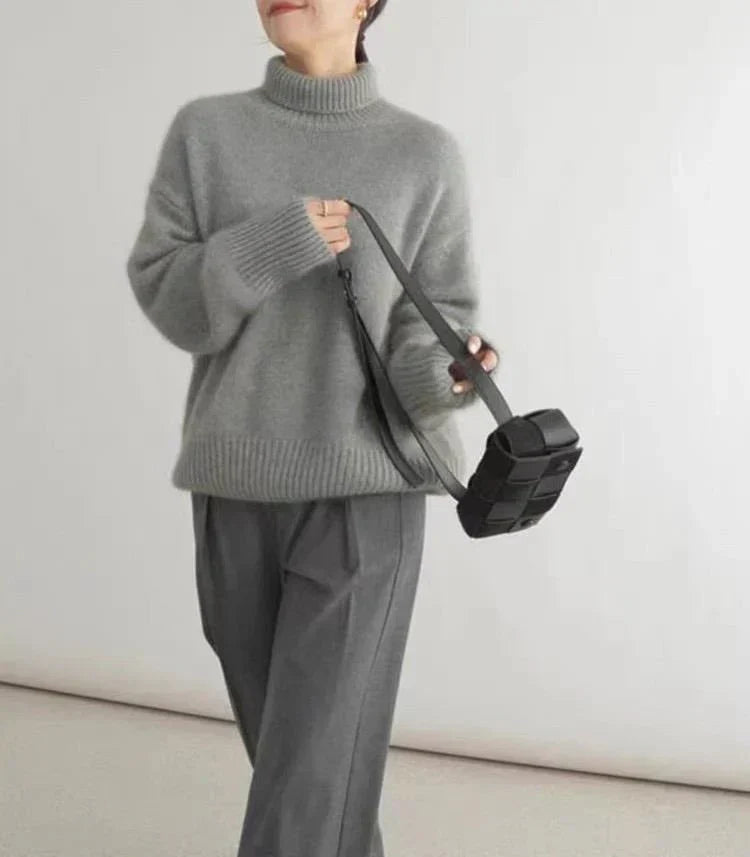 Lisette | Suéter de cuello alto en cashmere