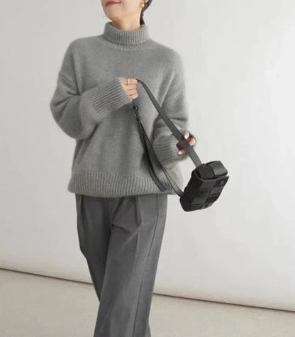 Lisette | Suéter de cuello alto en cashmere