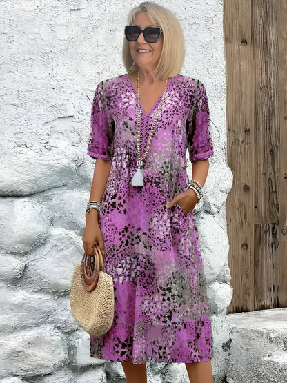Isabella – Vestido Vibrante de Largo Medio