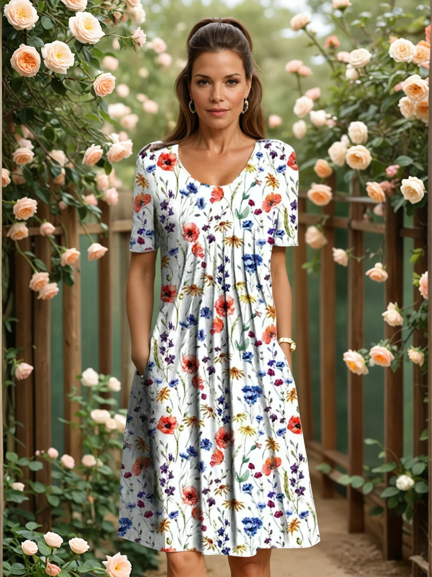 MARGA | VESTIDO ELEGANTE CON COBERTURA PARA EL VIENTRE