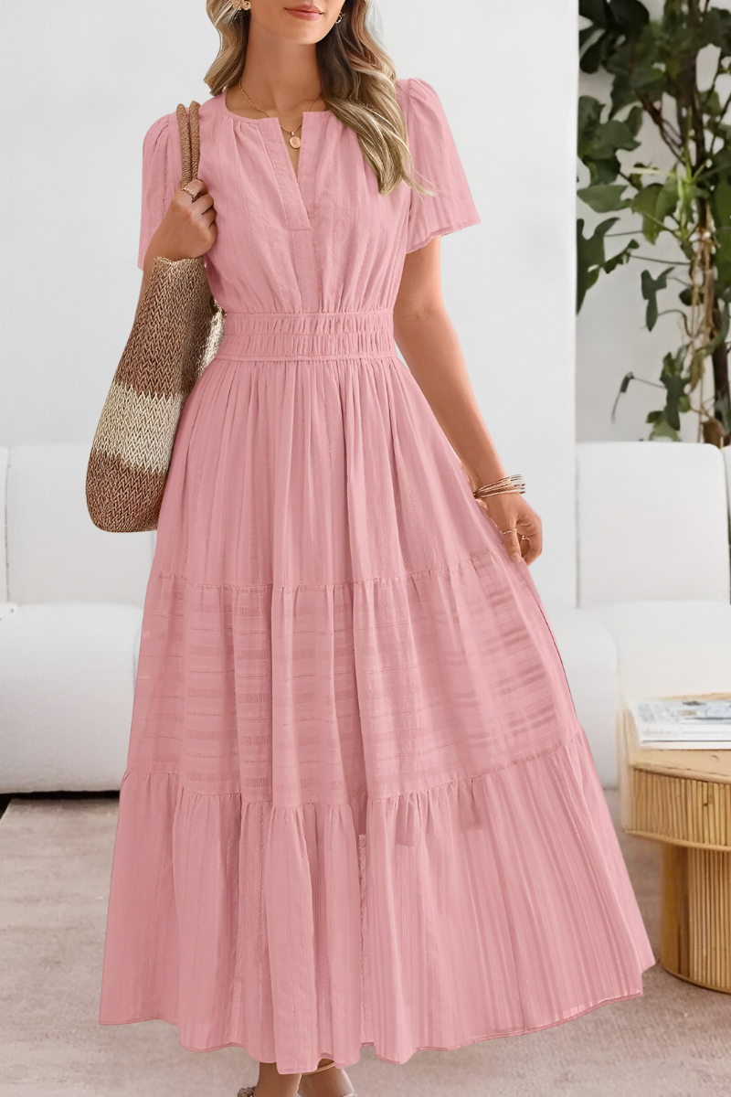 FREYA – VESTIDO MAXI TIERED CON ENCANTO BAJO EL SOL