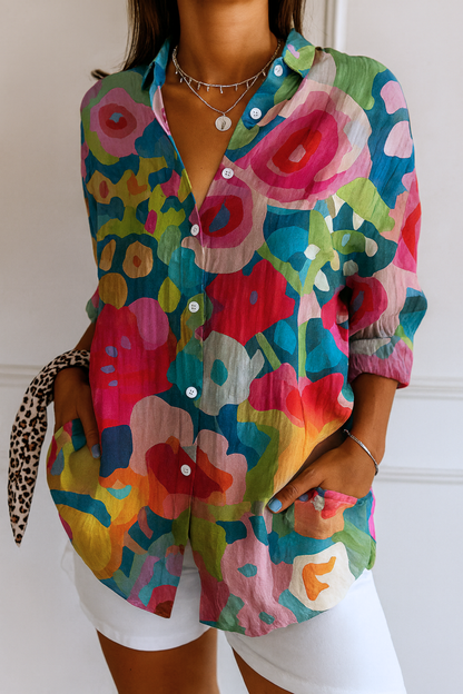Astra | Blusa con Motivo Colorido