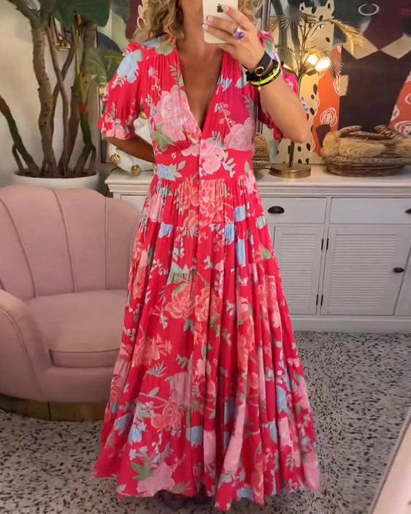 Floriana | Vestido Floral Vibrante