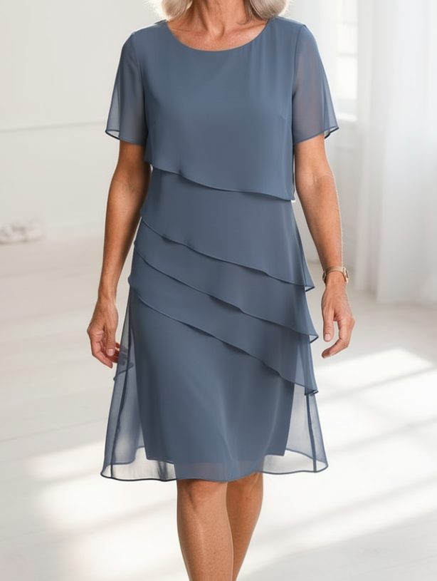 Linda | Elegante Vestido Cómodo con Volantes