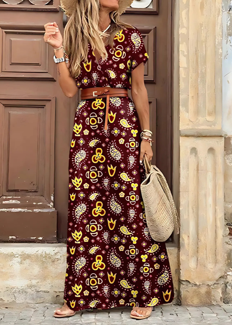 Vera - Elegante Vestido Maxi Bohemio