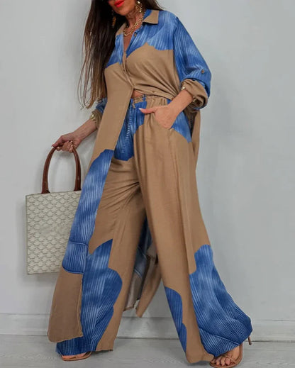 AMARA – CONJUNTO DE DOS PIEZAS CON DRAPEADO ELEGANTE