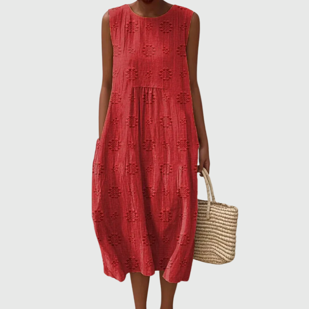 Teresa | Vestido Midi Sin Mangas Elegante