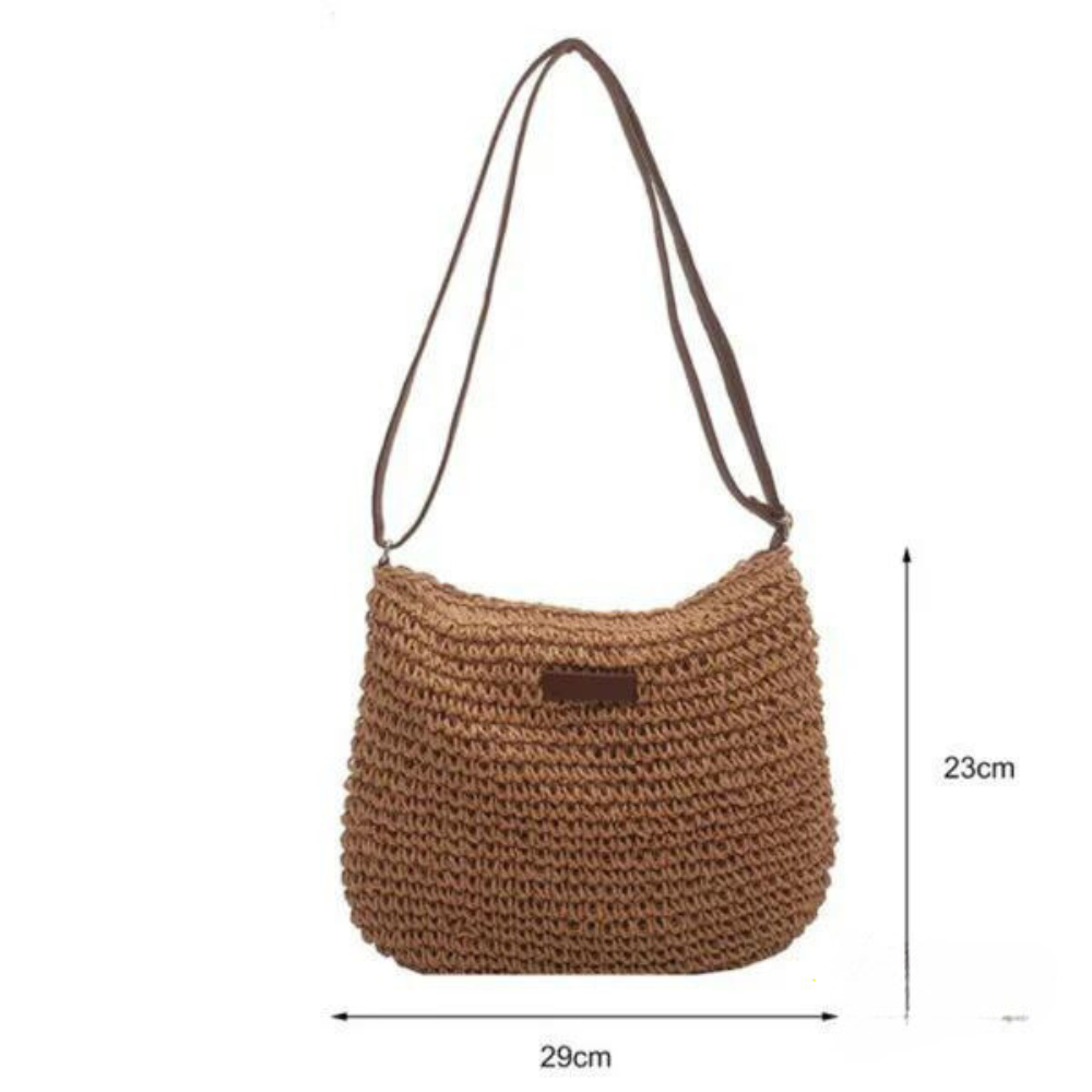 Fredhild | Bolso de Hombro Estilo Clásico Tejido