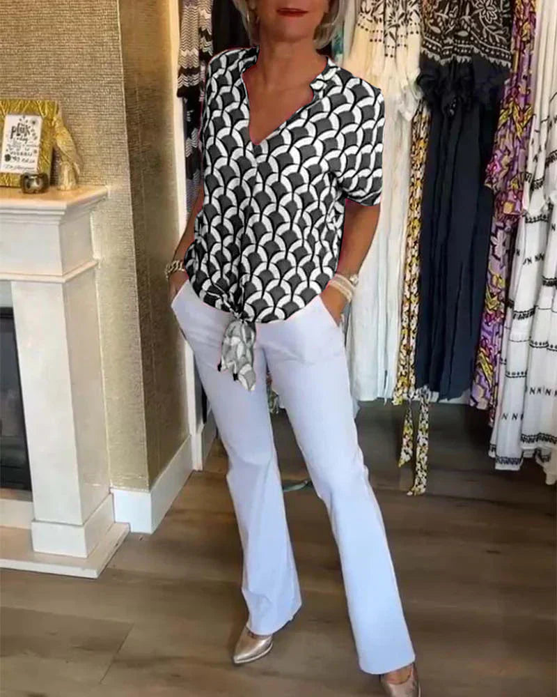BLUSA ESTAMPADA ELEGANTE SOLVEIG