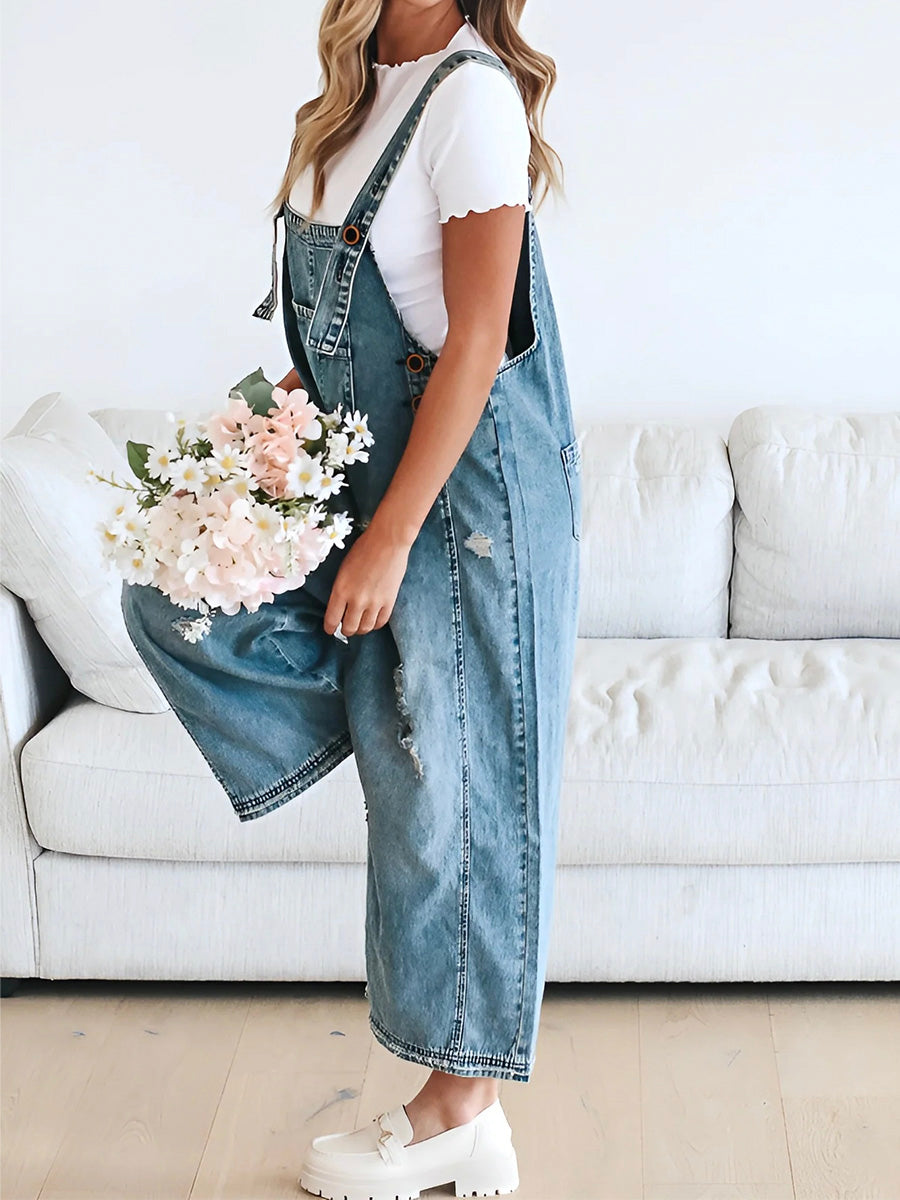 CATALINA – OVEROL DE DENIM LAVADO VINTAGE