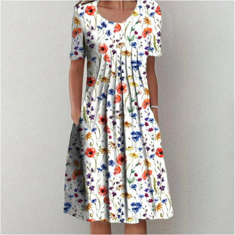 Sarah | Vestido Midi Casual con Bolsillos