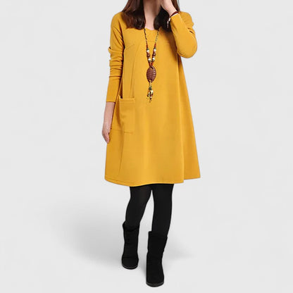 VICKY – VESTIDO A-LINE DE ELEGANCIA RELAJADA