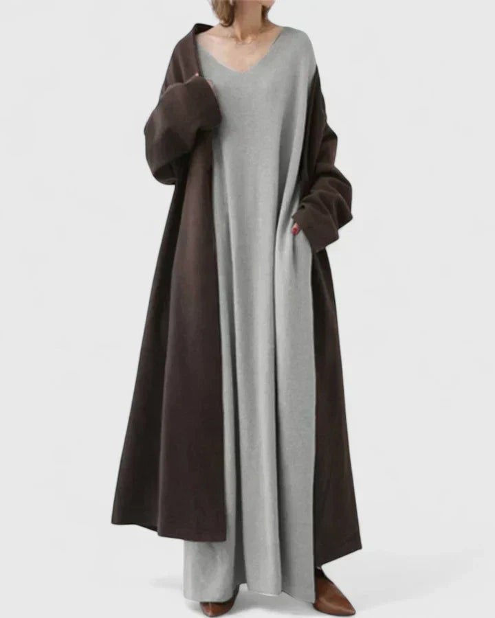 MARY – VESTIDO MAXI DE SUÉTER RELAJADO