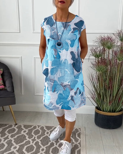Vestido Floral Ingrid - Elegancia Informal y Comodidad Diaria