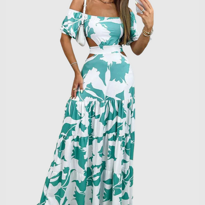 Arden - Vestido Midi Elegante con Corte Irregular