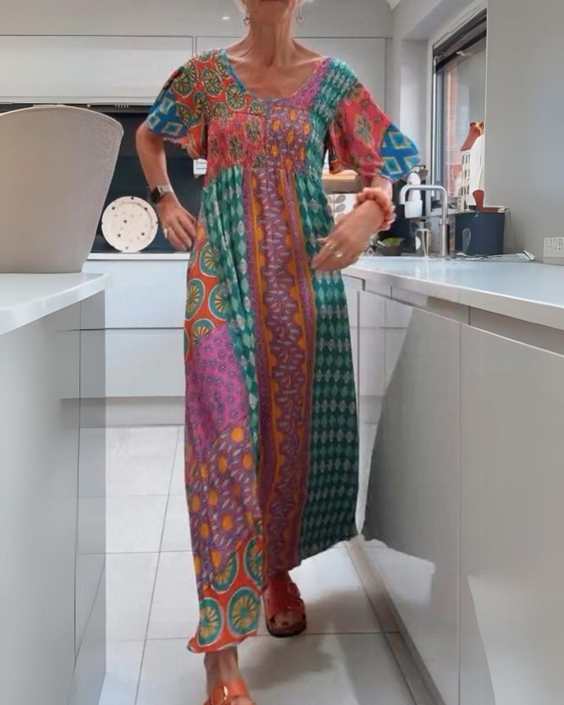 MAYA – VESTIDO MAXI ESCAPE VIBRANTE