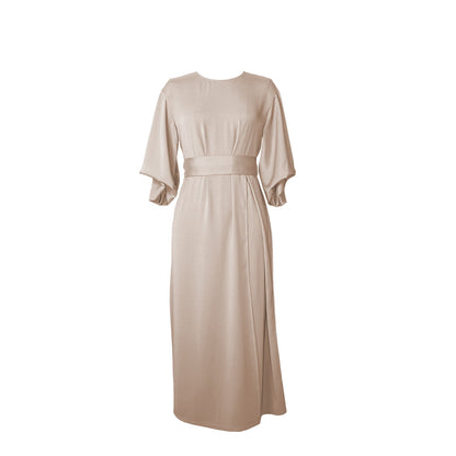 Vestido elegante con mangas abullonadas