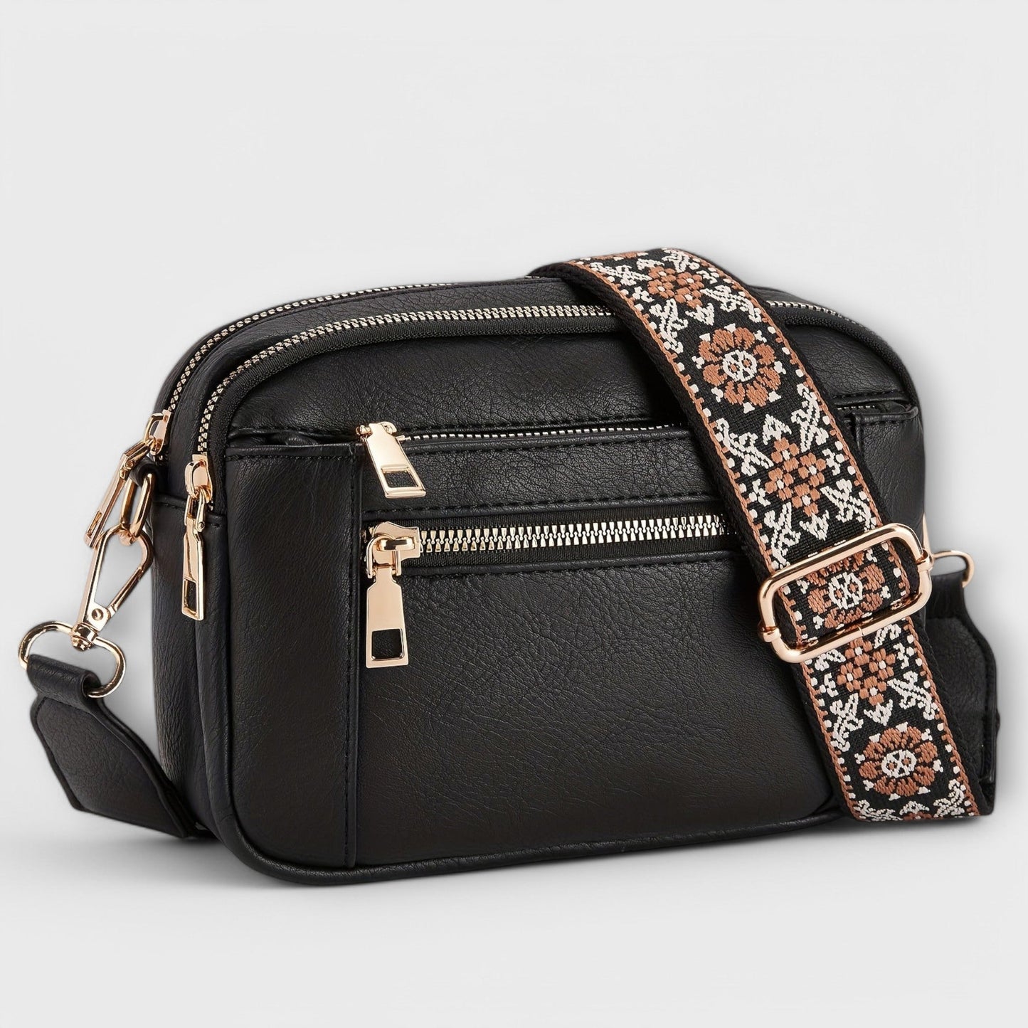 Bolso Cruzado de Cuero PU