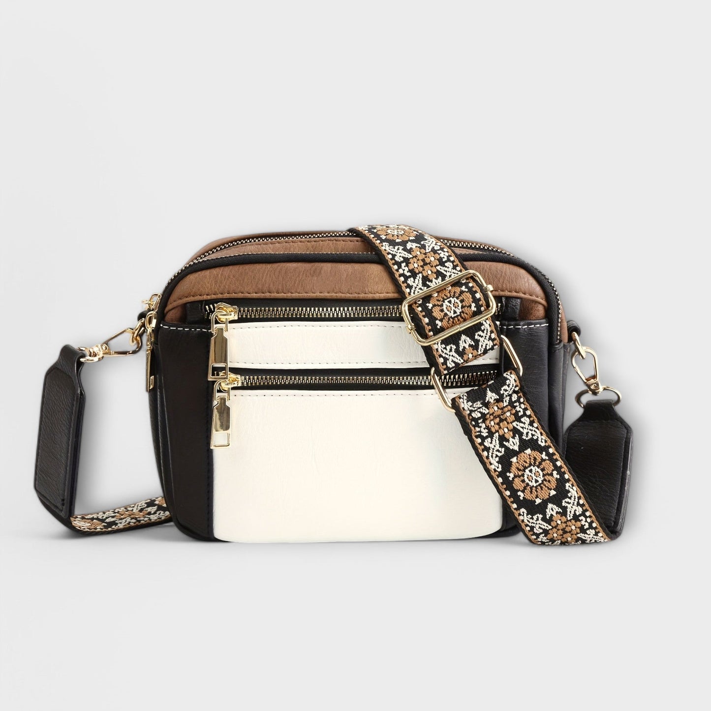 Bolso Cruzado de Cuero PU