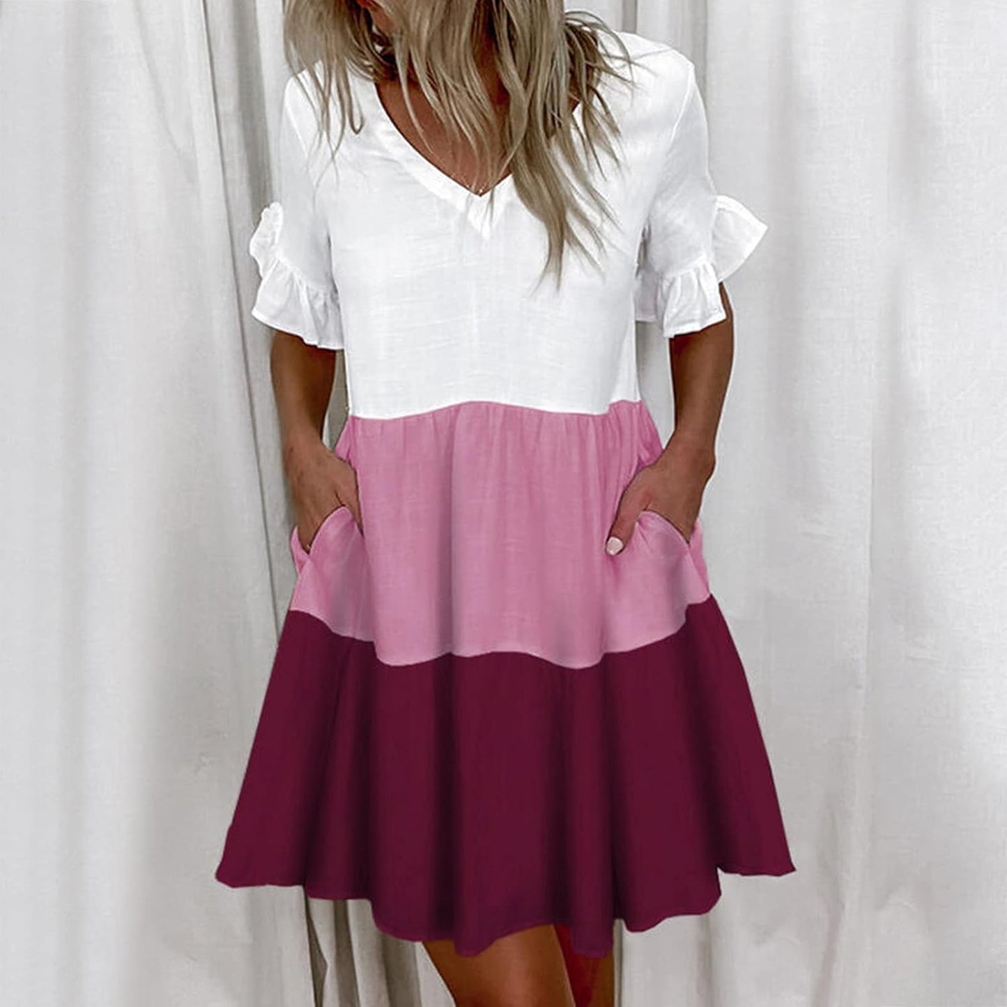 Aliah™ - Vestido con Encanto a Rayas