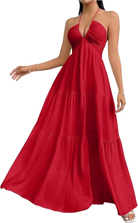Vestido Maxi Fluido Elegante - Corte Afinante y Confortable