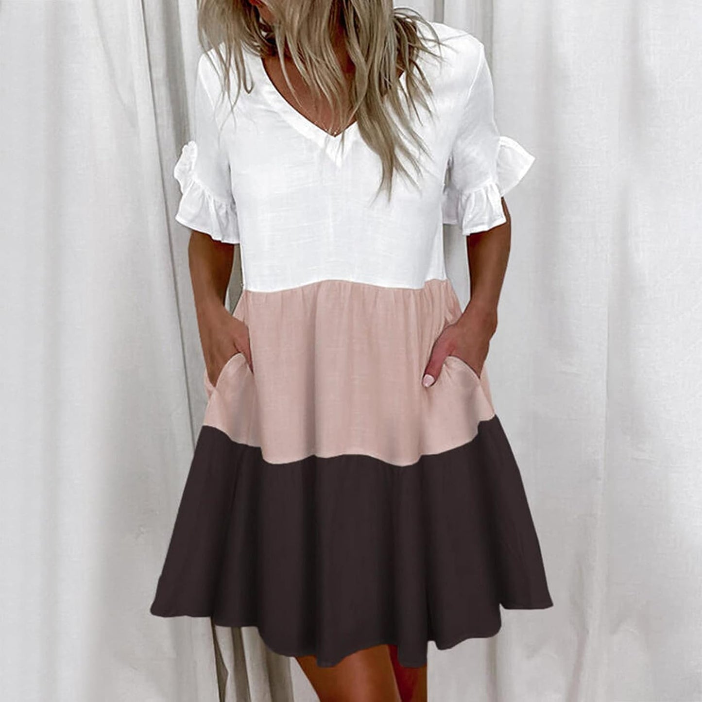 Aliah™ - Vestido con Encanto a Rayas