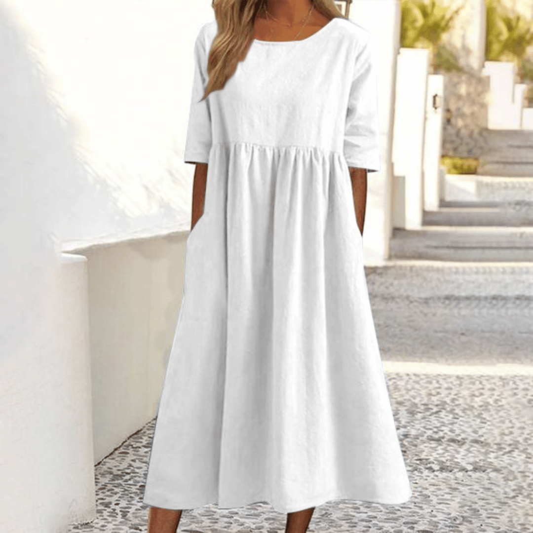 Caitlin | Vestido Hecho a Mano con Cubierta para el Vientre