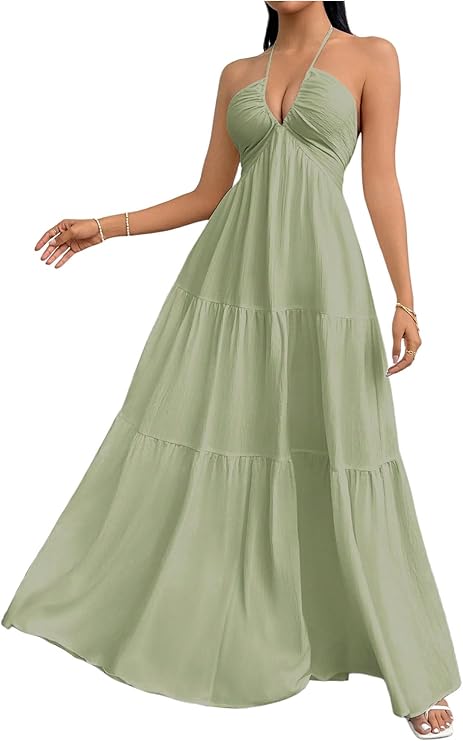 Vestido Maxi Fluido Elegante - Corte Afinante y Confortable