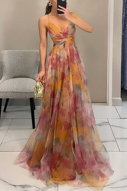 Eva | Vestido largo floral que realza