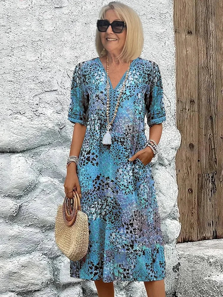 SUSAN – VESTIDO MIDI BOHO SIN PREOCUPACIONES