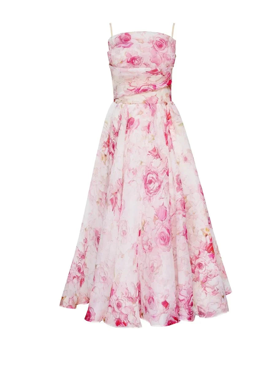 Emilia - Elegante Vestido Sin Mangas Impreso