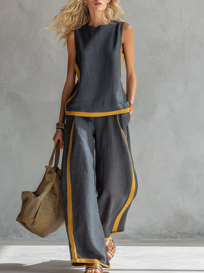 Lena | Conjunto de Dos Piezas de Lino de Algodón