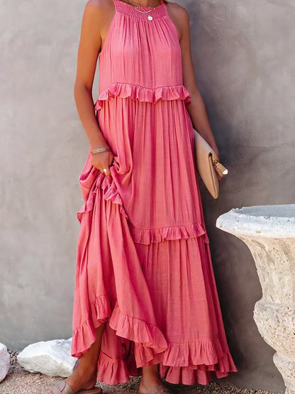 Mabel - Vestido Maxi con Volantes