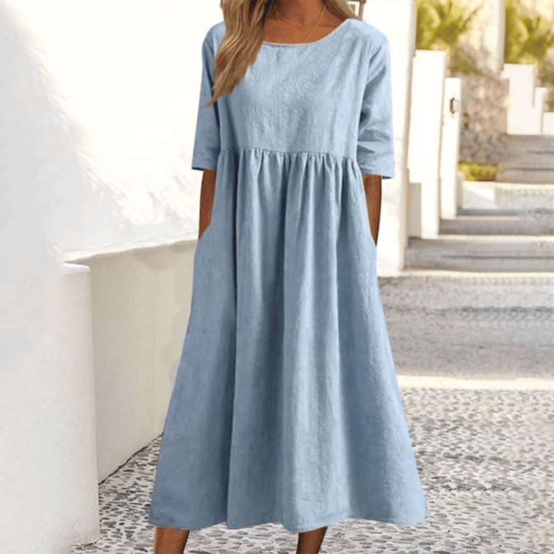 Caitlin | Vestido Hecho a Mano con Cubierta para el Abdomen