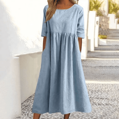 Caitlin | Vestido Hecho a Mano con Cubierta para el Vientre