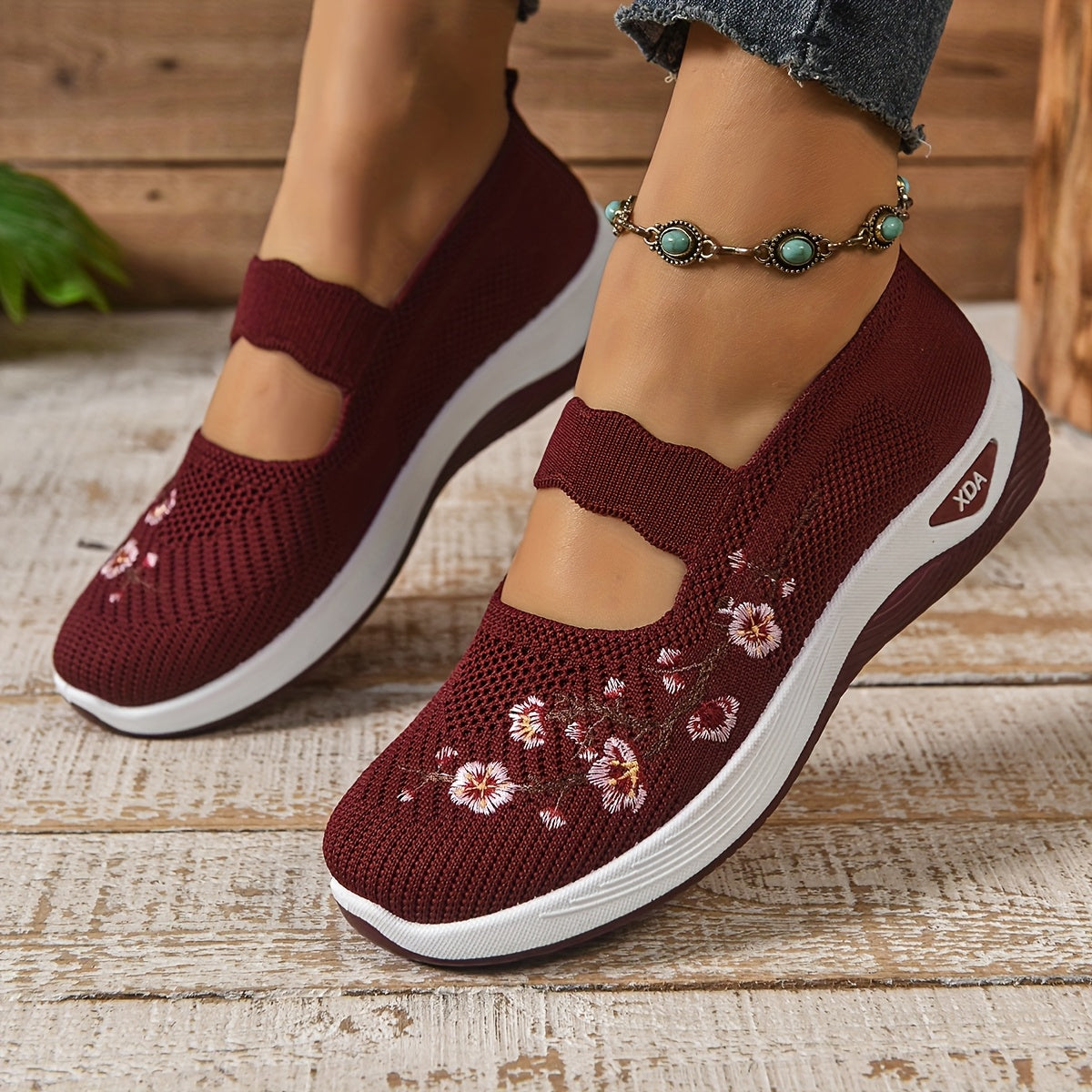 Gianna - Zapatillas Florales de Soporte