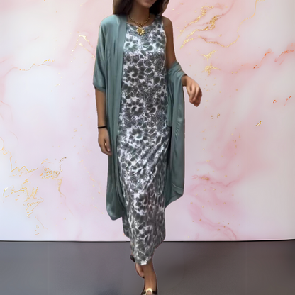 IRAVELLE – VESTIDO ELEGANTE CON CÁRDIGAN