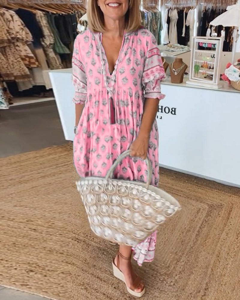 HILEY - Vestido Casual Impreso
