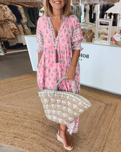 HILEY - Vestido Casual Impreso