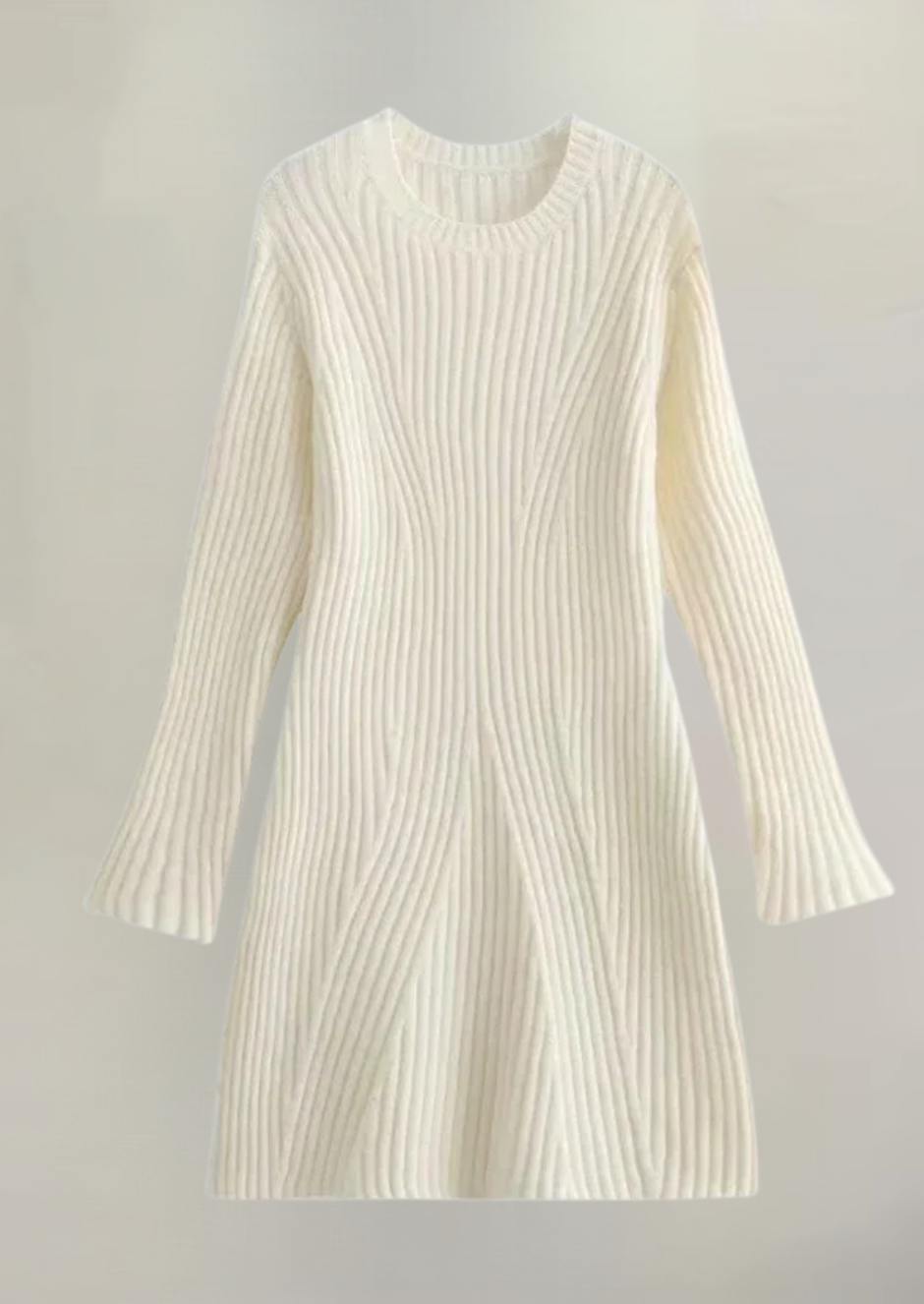 Faustine - Elegante Vestido Mini de Punto Acanalado
